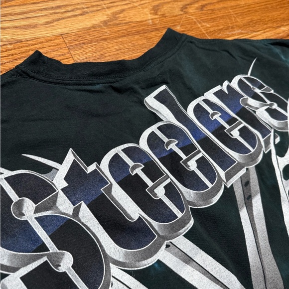 Vintage Pittsburgh Steelers Liquid Blue Tie Dye T Shirt Men’s XL Y2K 2000s NHL - Picture 5 of 5